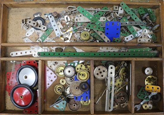 A quantity of Meccano